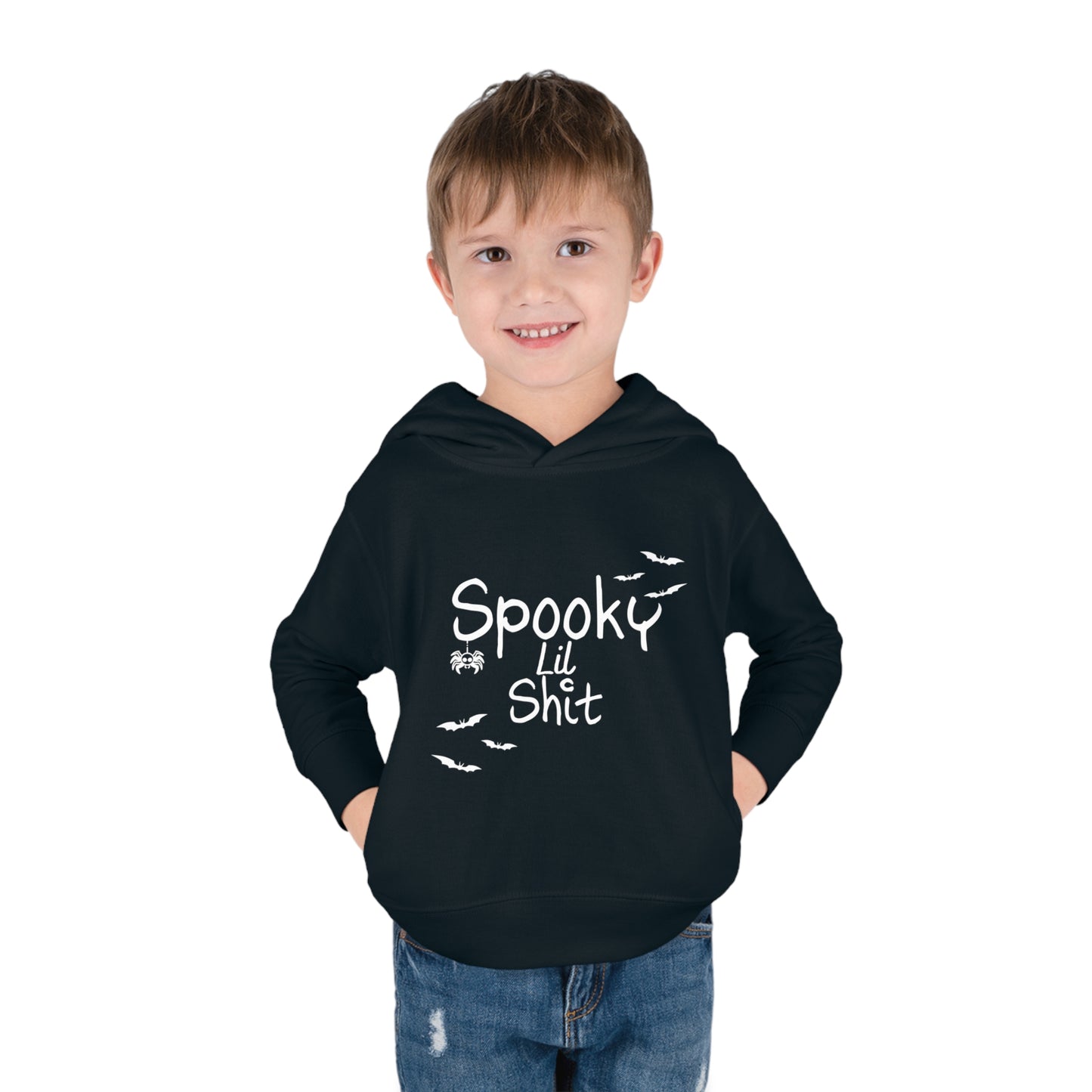 Toddler Pullover Fleece Hoodie, Spooky Hoodie, Halloween Toddler Hoodie