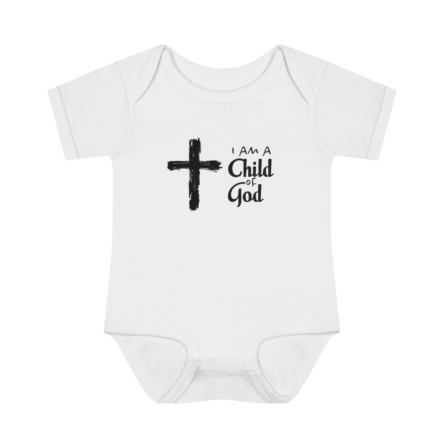 Infant Baby Rib Bodysuit, I Am A Child Of God Onesie, Christian Onesie, Christian Bodysuit