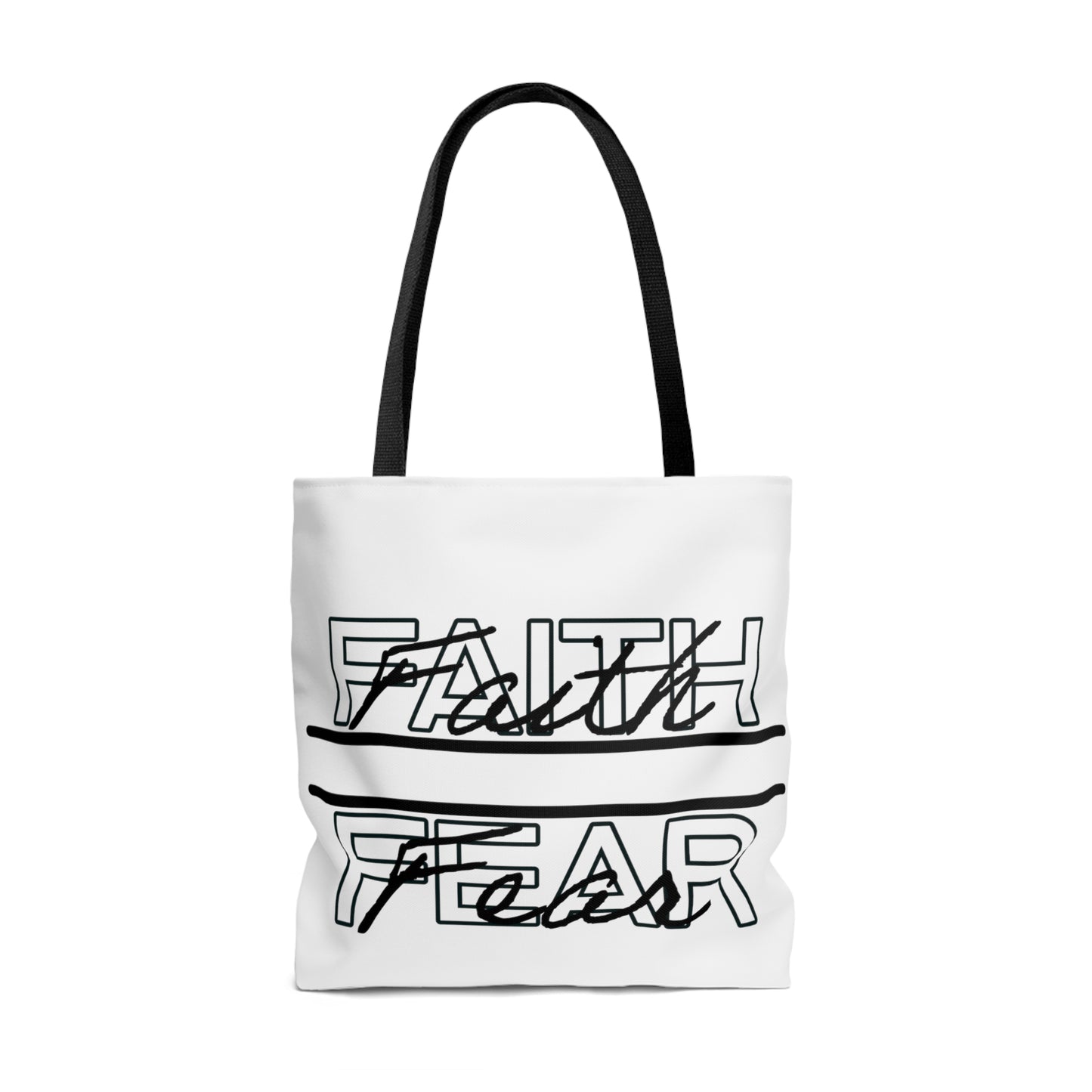 Faith Over Fear Tote Bag, Trendy Christian, Faith Tote Bag