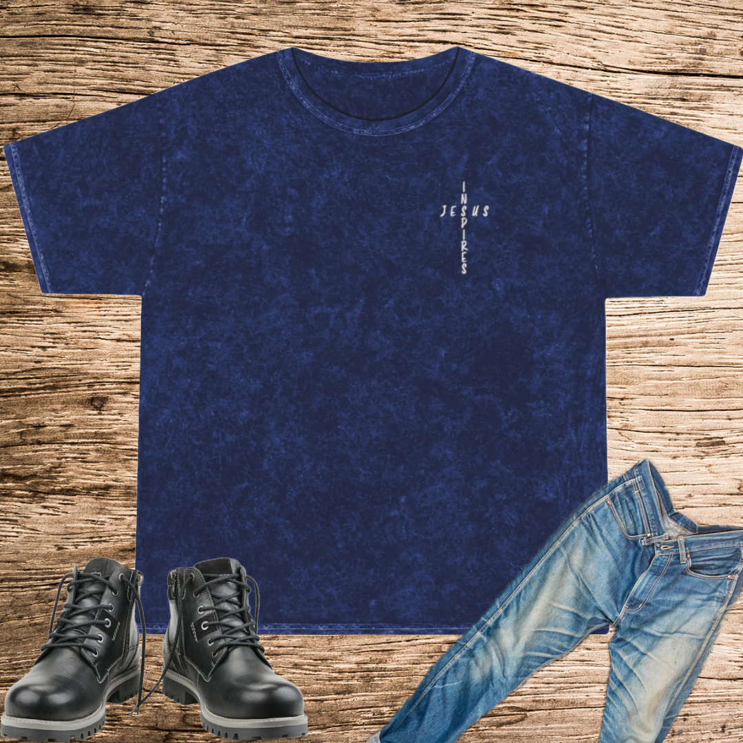 Unisex Mineral Wash T-Shirt, Bible Verse T-Shirt, Regular Fit Crewneck, Faith Shirt