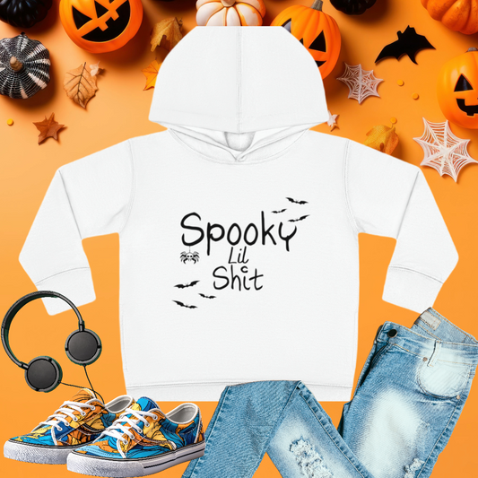 Toddler Pullover Fleece Hoodie, Spooky Hoodie, Halloween Toddler Hoodie