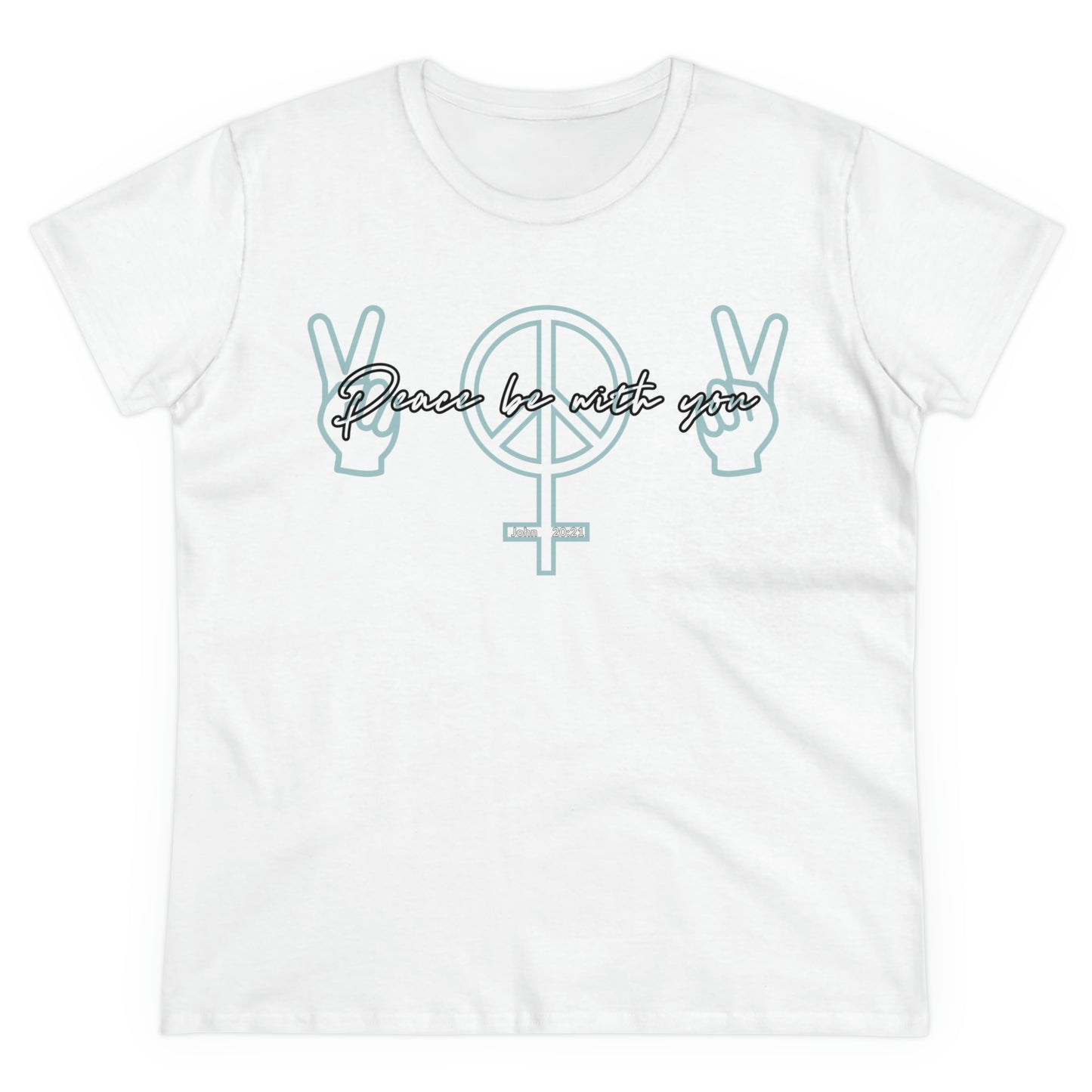 Ladies Bible Verse Shirt, Relaxed Fit Short Sleeve T-Shirt, Ladies Crewneck, Woman's Cotton Tee