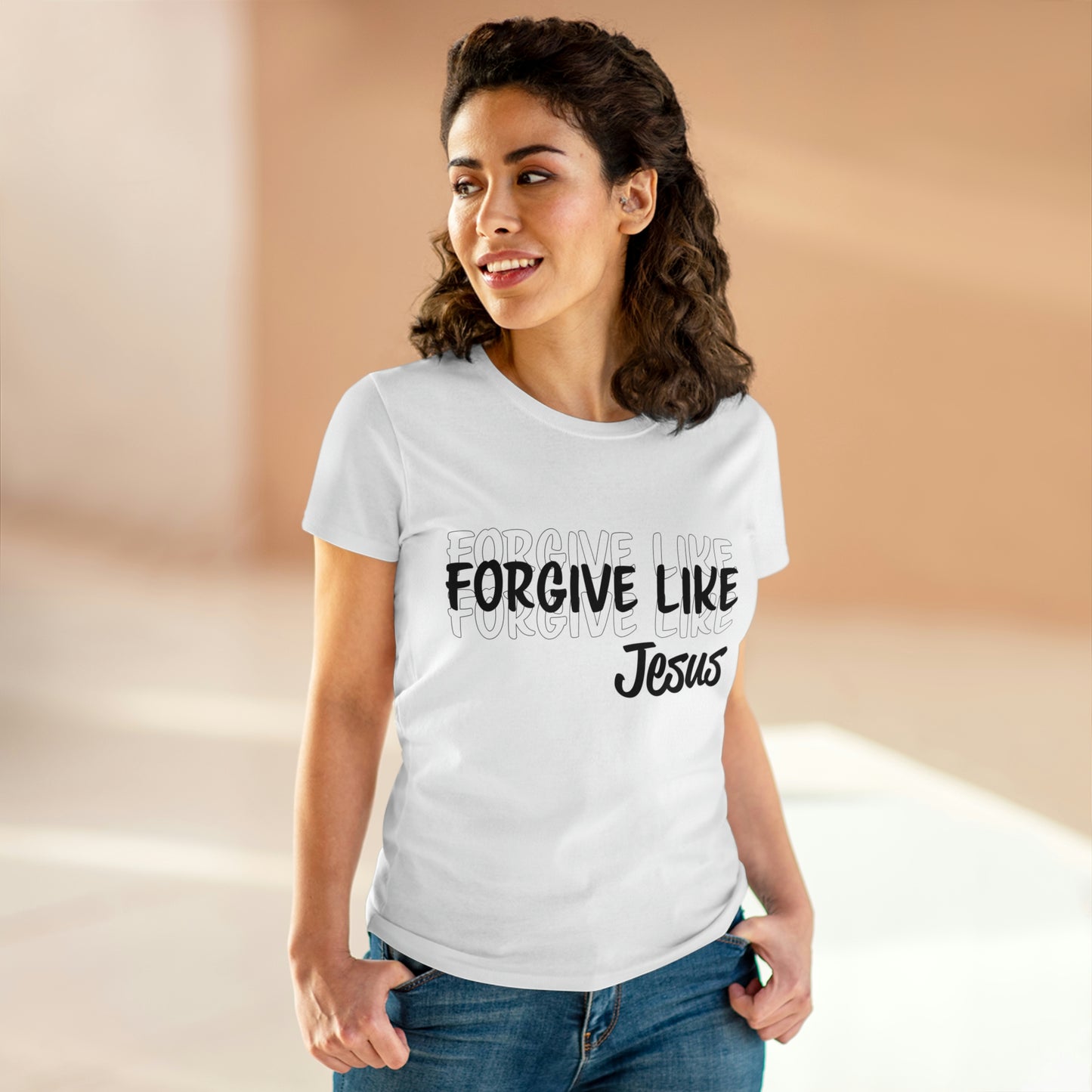 Ladies Bible Verse Shirt, Relaxed Fit Short Sleeve T-Shirt, Ladies Crewneck, Woman's Cotton Teee